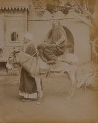 Kvinna på en åsna, Kairo, 1893